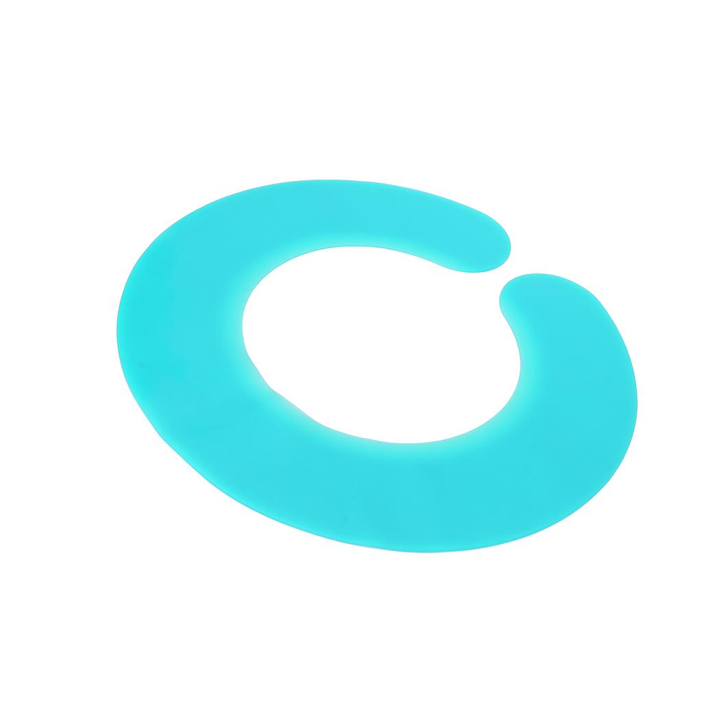 Haarschneidekragen Starke Zähigkeit Leicht zu reinigen Wasserdicht Bequem Weich Haarfärbeschal Zyan