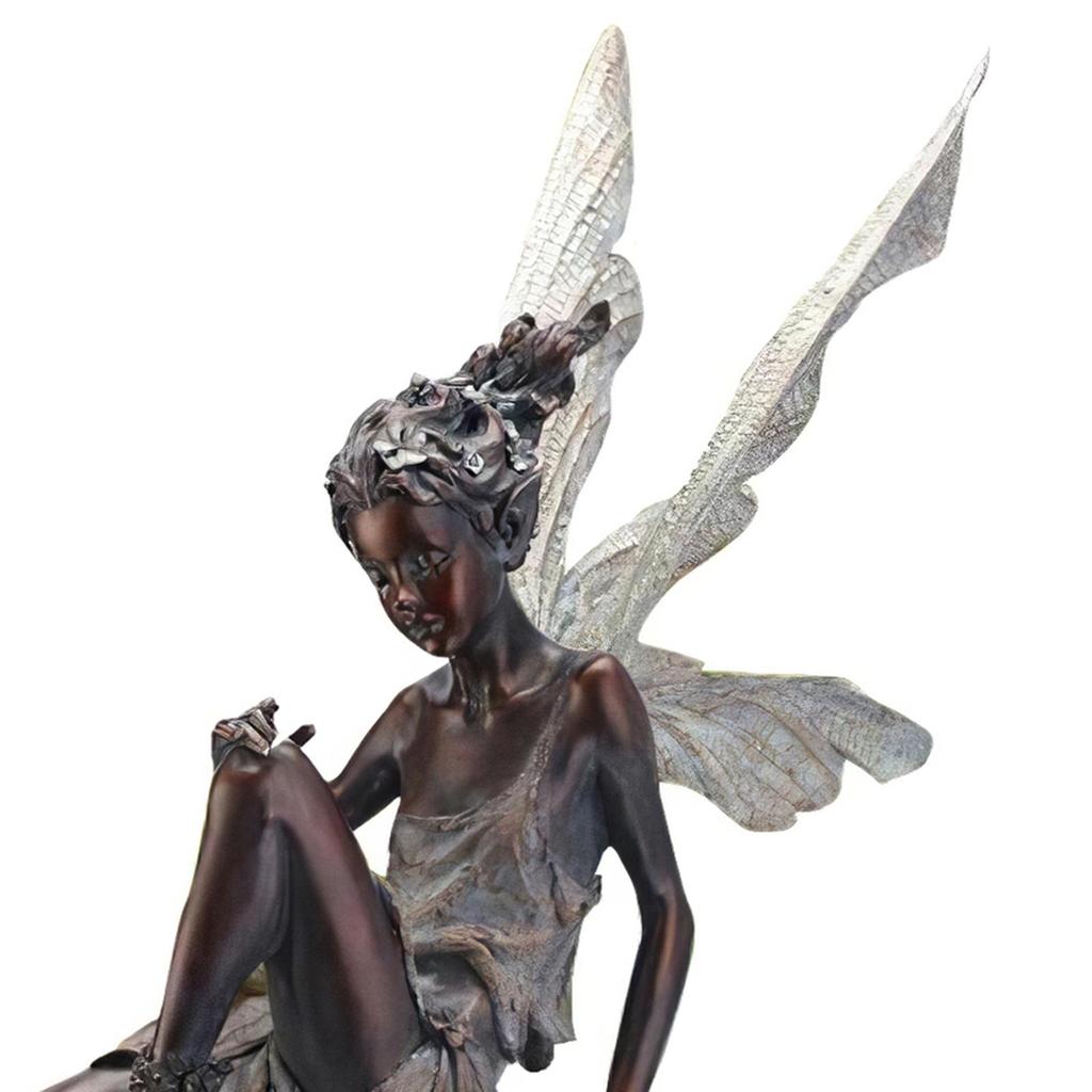 Fairy Statue Pond Fountain Figurine Angel European Sculpture Ornament Craft