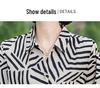 Summer Strip 3/4 Sleeve Shirt for Middle-Aged Women - Plus Size Slimming Top