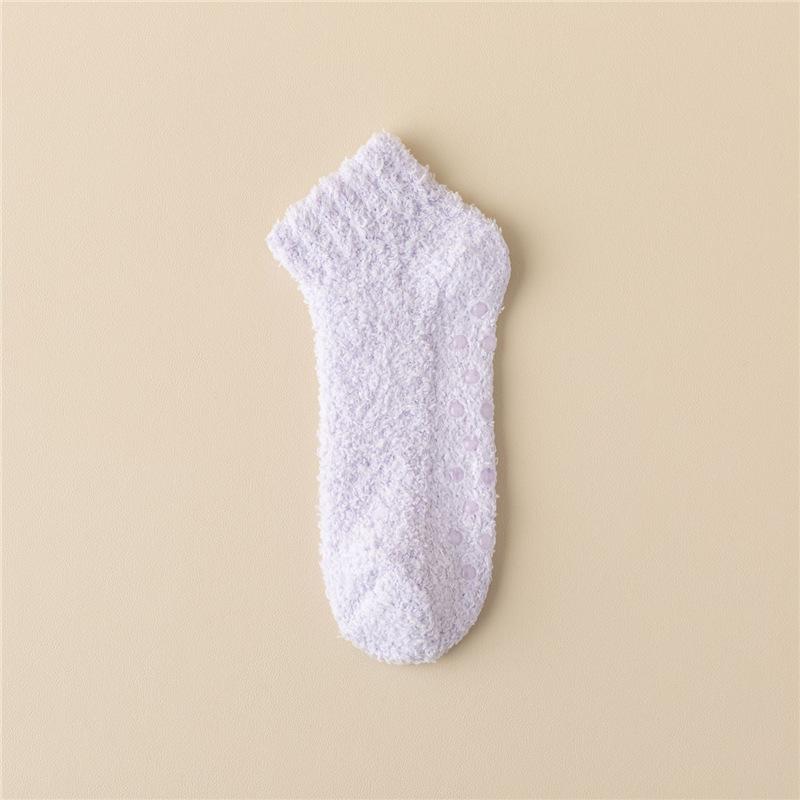 Thickened Thermal Socks Women Winter Warm Home Soft Thickened Plus Velvet Sleeping Anti Slip Floor Slipper Sock Christmas Gift
