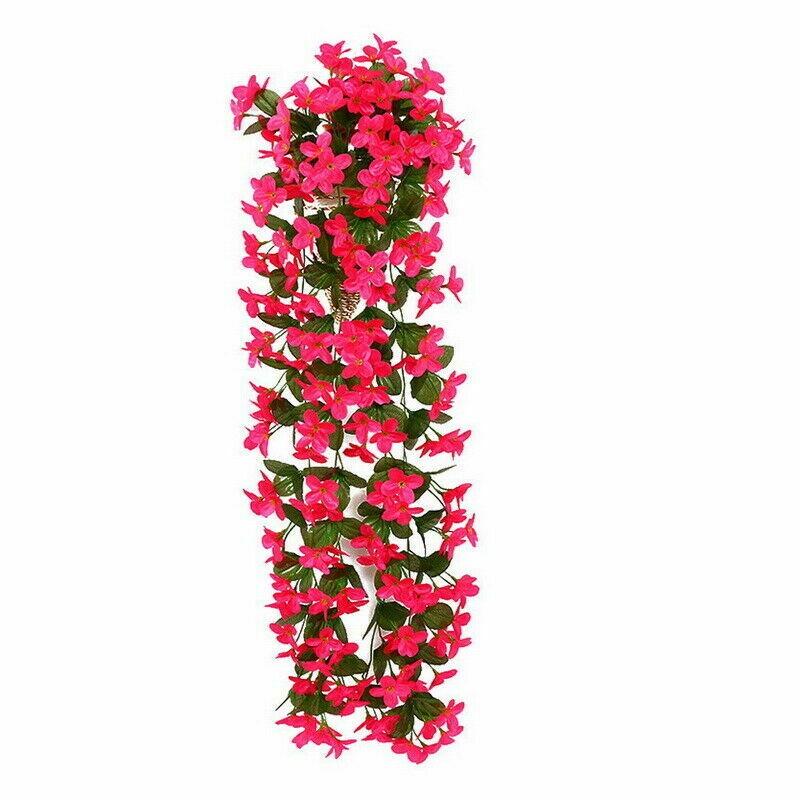 Artificial Fake Hanging Flowers Vine Plant Home Garden Decoration Indoor Outdoor