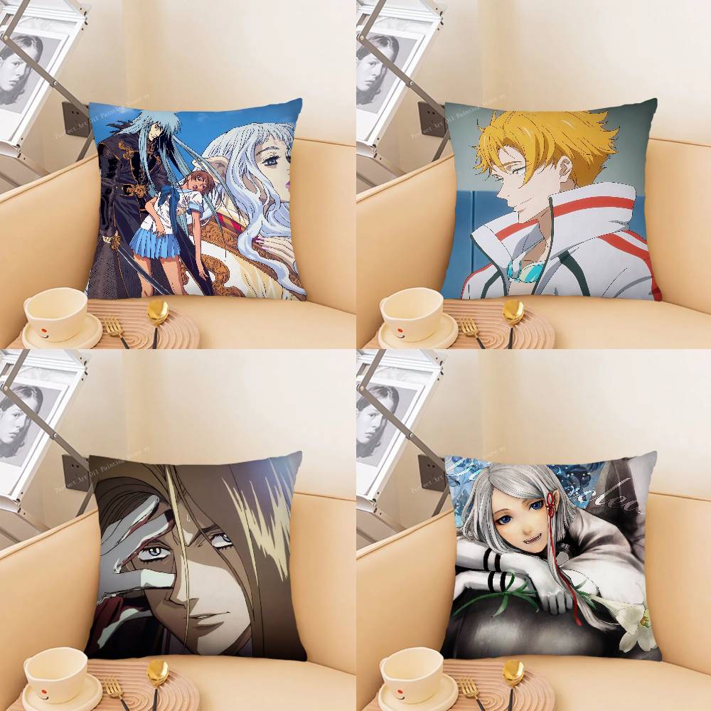 pc The Vision Of FEscaflowne Pillow Case Fashion Square Pillowcase Bedroom Sofa Room Ins Decoration Leisure