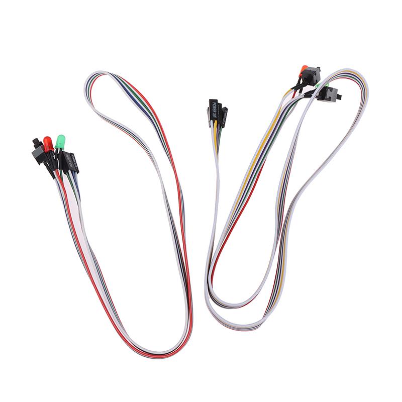 Cablu Alimentare Placă de Bază PC Atx On/Off/Reset Lumină LED Comutator Alimentare Resetare