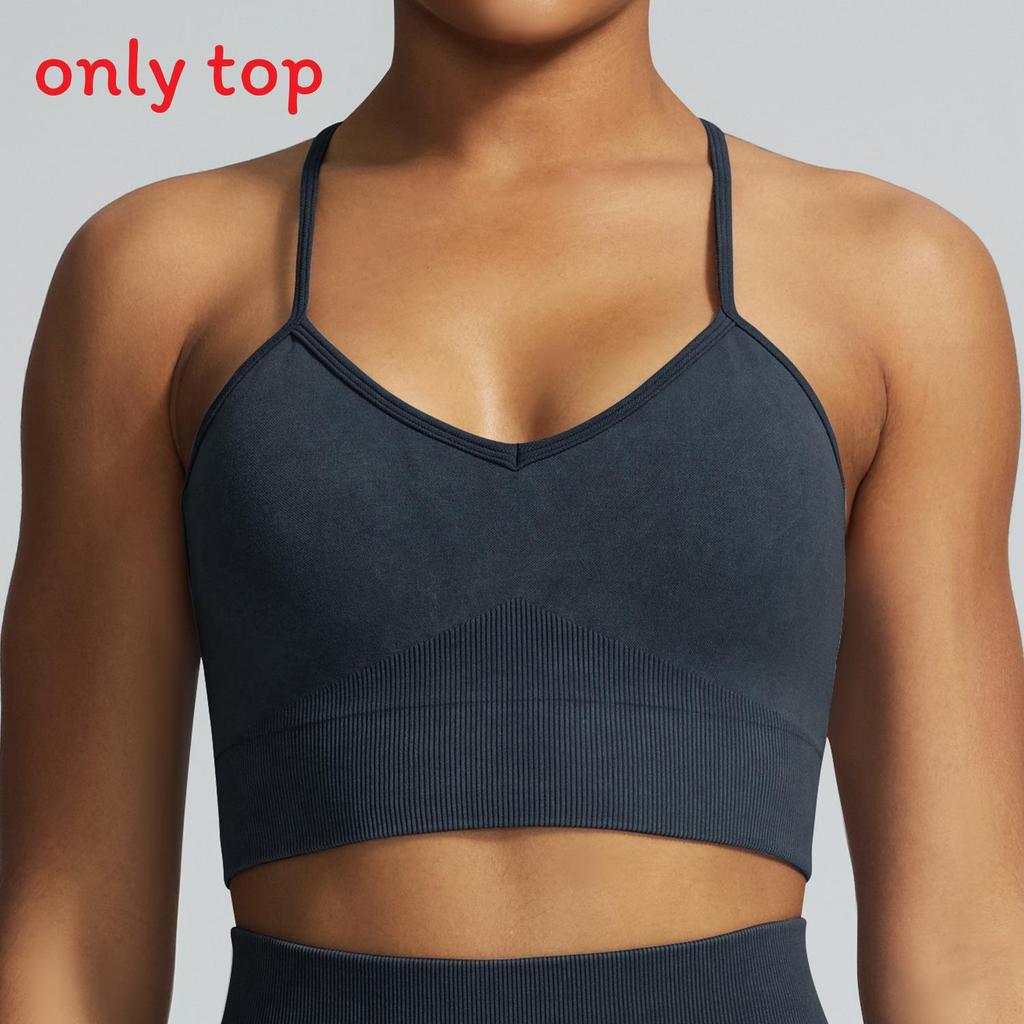 Aerobes Fitness-Set Mit Feuchtigkeitsableitendem Stoff Für Damen Laufen Und Yoga