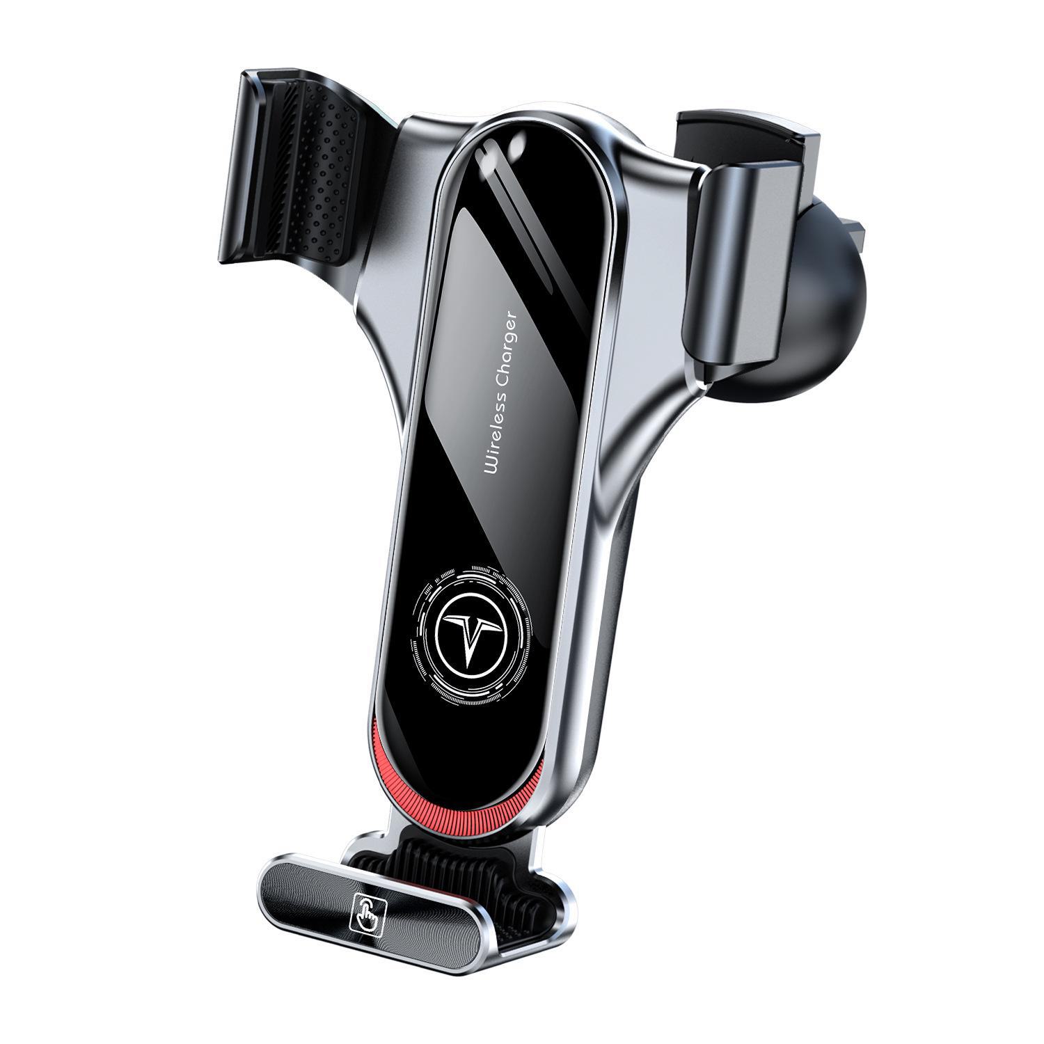 

Беспроводное автомобильное зарядное устройство Magic Clip 15 Вт с автоматическим зажимом и креплением на вентиляционную решетку чёрный