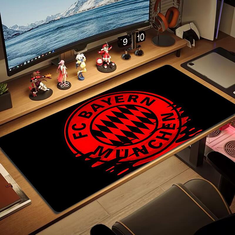 FC Bayern München2 Print Cushion Non-slip Laptop Tablet Big Mousepad XXL Mat Mini PC Playmat With Lock edge