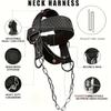 Professional Weighted Headband for Neck Training, Adjustable Head Harness with 2 Carabiners To Enhance Neck and Core Strength