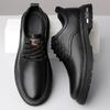 Men's Shoes Autumn Business Casual Leather Shoes Men's Retro Tooling Big Head Strong Lace-up British Fashion Leather Shoes