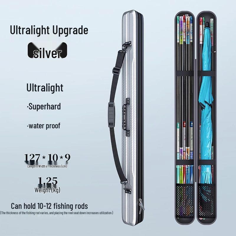 Große Angelruten-Aufbewahrungstasche - Hartschalen-Ausrüstungshalter