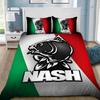 Fashion 3D Print Nash Fishing Logo Duvet Cover Pillowcase Bedding Set Adult Boy Girl Bedroom Decoration Single Double Large Size