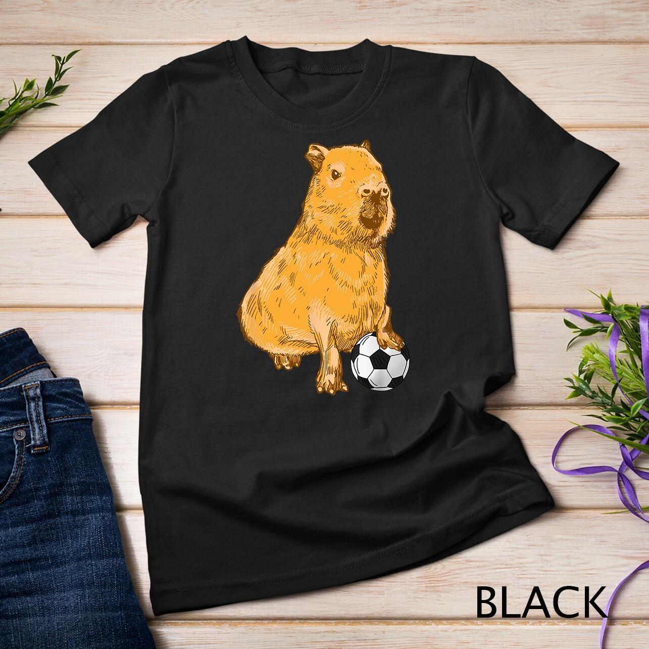 Capybara soccer T-Shirt Mens Womens Tees Top Unisex T-Shirt Mens Womens Tees Top 4XL