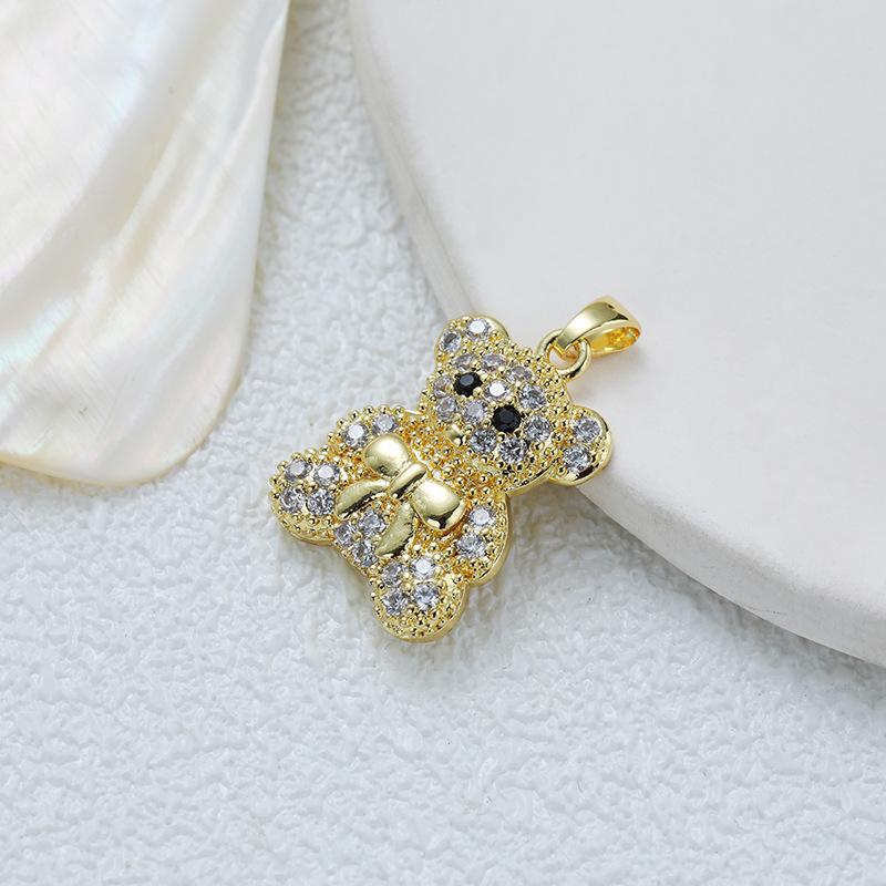 

Медный циркон, гальванизированный, настоящее золото, панда, кулон, женский, легкий, роскошный, милый стиль, ключичная цепочка, ожерелье, кулон, аксессуары