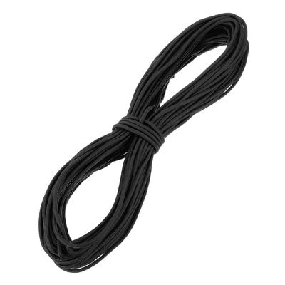 Uxcell 1/4" 150ft Polypropylene Rope, Solid Braided Utility Rope for Camping, Flagpoles, Closets, and Outdoor Use, Black