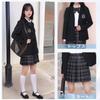 Cosplay Uniform Blazer High School Girl JK Uniform 6 Piece Set High School Girl Uniform Skirt Shirt Tie Bowtie Badge Cosplay School Uniform Sailor
