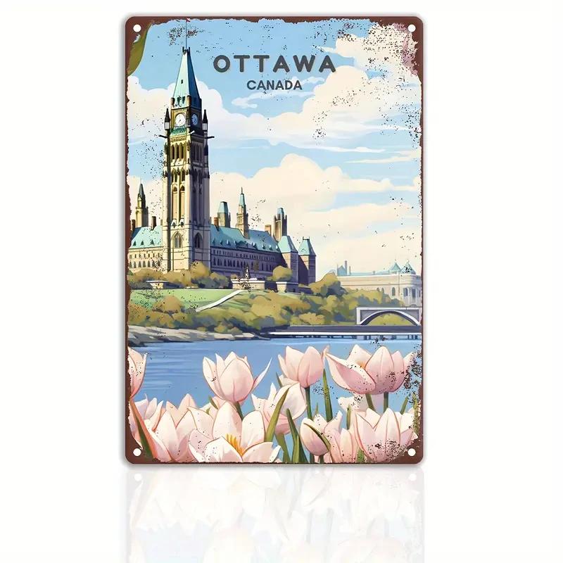 Retro Metal Sign Travel The World VENICE CANADA TORONTO  Vintage Poster Home Bar Room Pub Cafe Club Hotel Wall Decor Plate