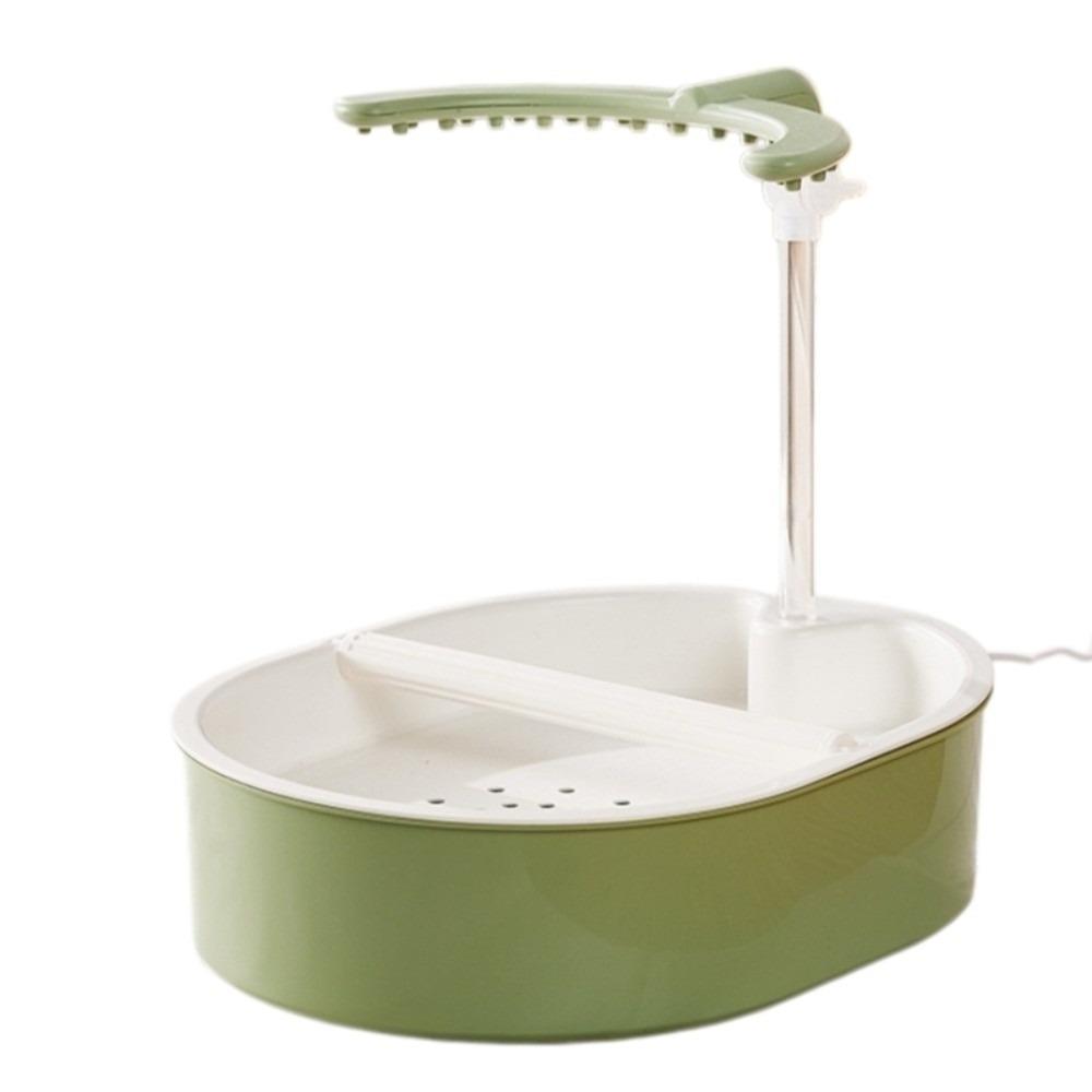USB Electric Circulating Water Bird Bathtub with Resting Stick U-shaped Parrot Shower Indoor Cage