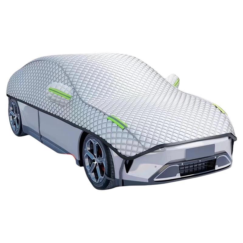 Zesílený univerzální kryt na auto: Ochrana proti krupobití, slunci, horku a dešti Sluneční clona