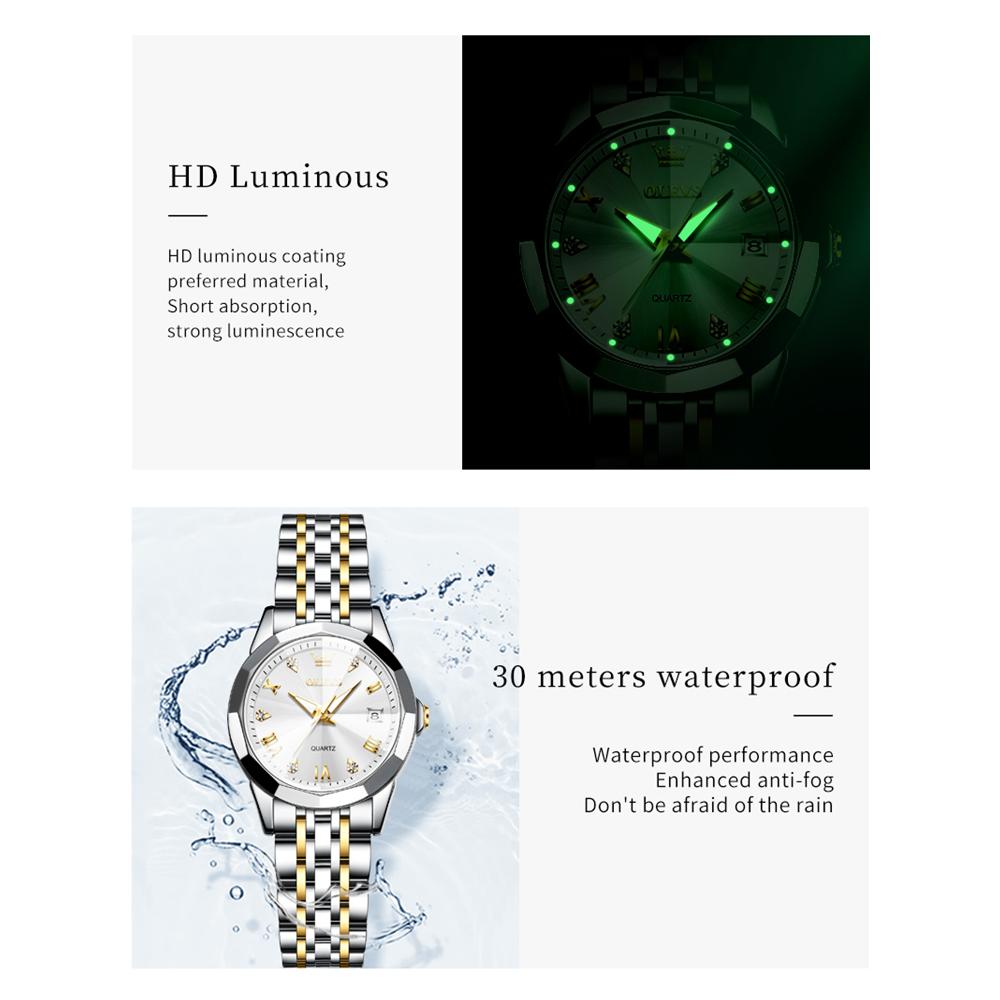 OLEVS 9931 Gift Box Quartz Watch Fashion Calendar Business Top Watch Waterproof Lady Watches