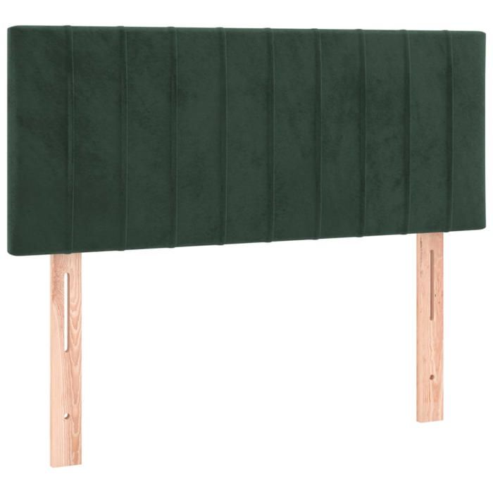 VidaXL Headboard Bedroom Furniture Bed Accessory Single Bed Headboard Interior Dark Green 80x5x78/88 346211