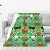 Aussie Christmas Blanket Multifunction Fleece Sofa Throw Blanket for Couch Bedding Outdoor Throws Bedspread Quilt