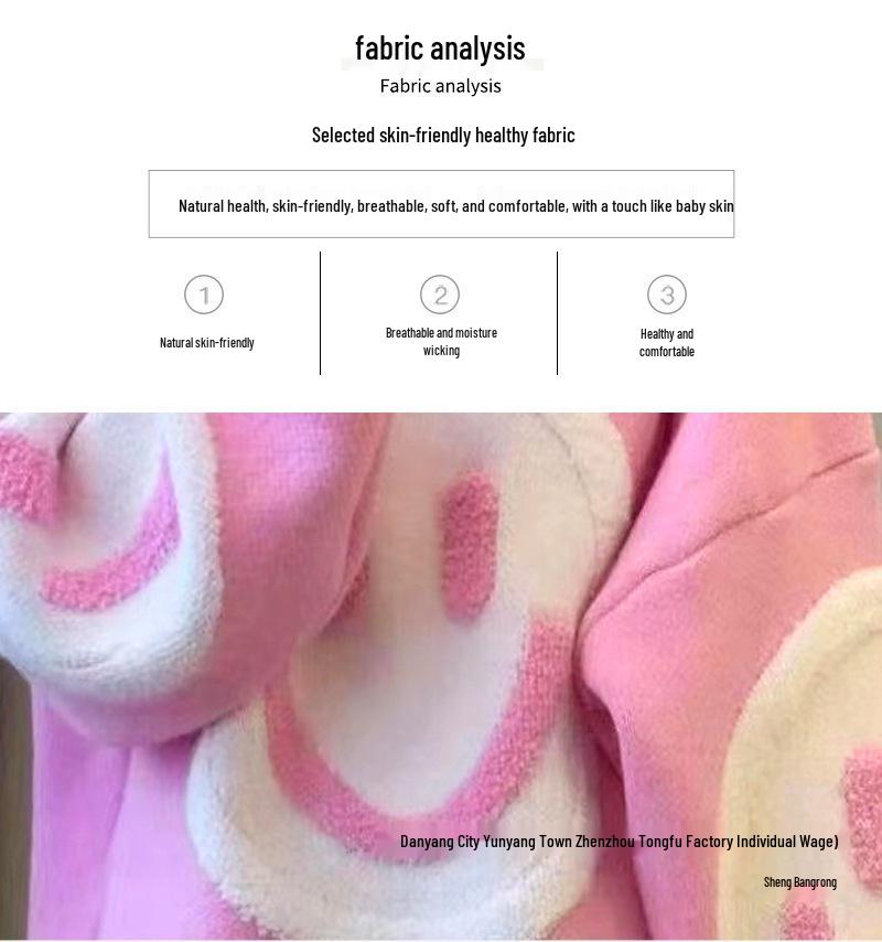 Autumn & Winter Women's Smiley Face Comfy Knit Sweater - Versatile Loose-Fit Pullover