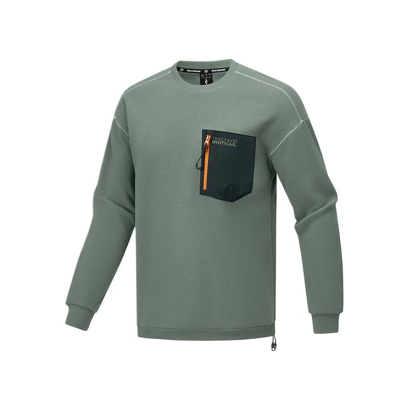Skechers Fashionable Comfortable Casual Solid Color Sweatshirt Unisex tops P325U019-035Z S