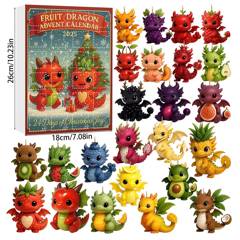 Animal Christmas Series Acrylic Wall Hangings With 24 Parts For Holiday Party And Celebration