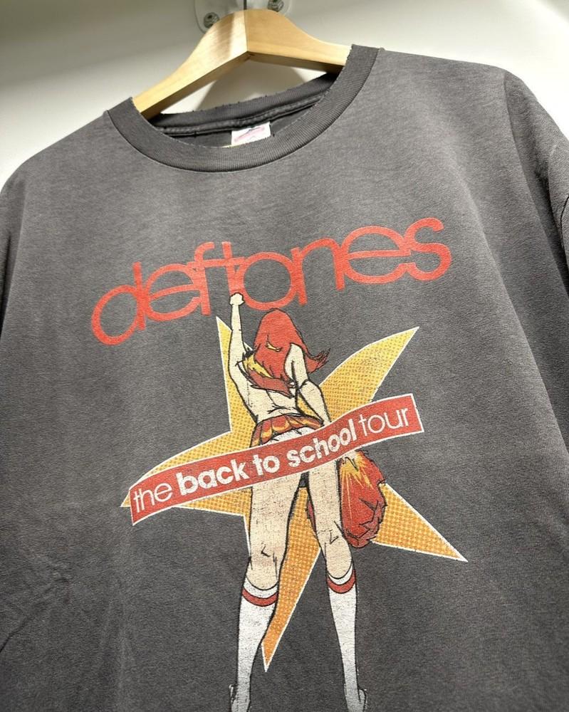 

Deftones «Back To School Tour» Винтажная черная унисекс футболка 90-х Перепечатка KH10208 Унисекс футболка S