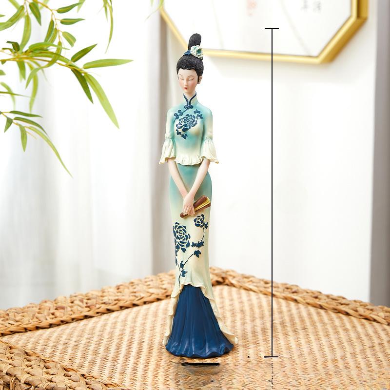 

Украшения в китайском стиле Только зеленые Украшения в китайском стиле Классические Дамы Высококлассная Гостиная Вход Винный Шкаф Легкая Роскошь