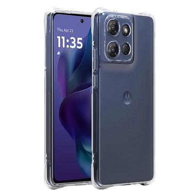 Four-Corners Shockproof TPU Case for Motorola Edge 70 Moto Edge 60 Fusion Neo Pro Stylus Protective Cover Transparent Fundas