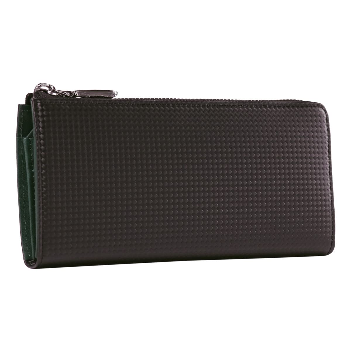 

Neu Interesse Long Wallet Schatten 0701 Neu interesse Schatten zipper Cowhide Genuine leather Hybrid leather Water repellent Black x Green [Neu