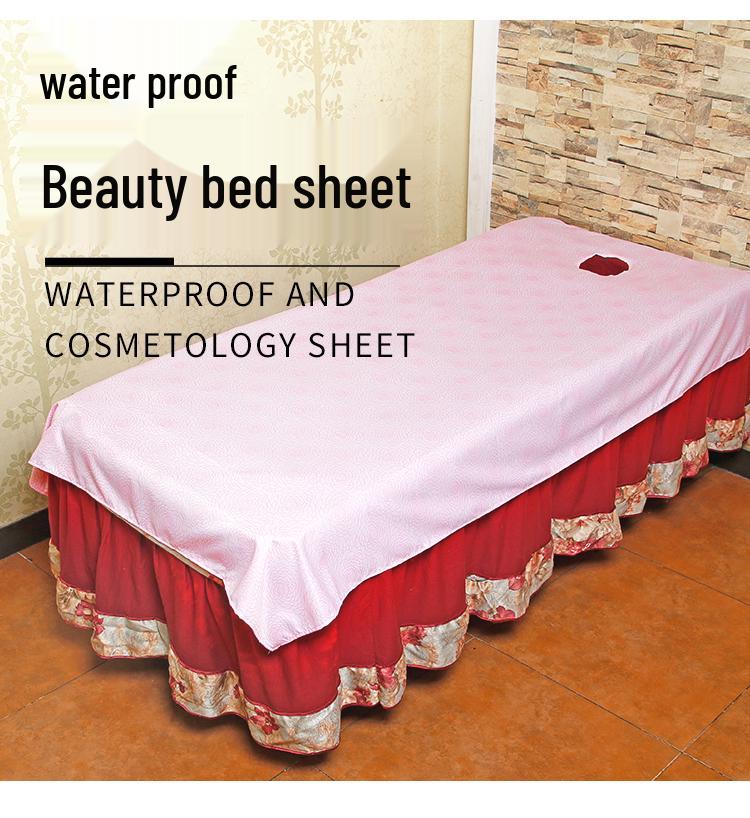 Waterproof Oilproof Beauty Bed Sheet for Massage with Hole