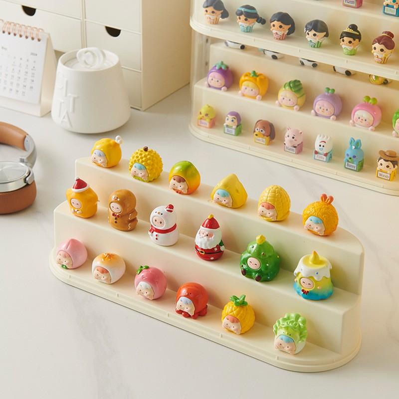 Desktop Blind Box Granule Display Storage Box Stackable Case Dustproof Blind Display Shelf for Figure Acrylic Magnetic Organizer