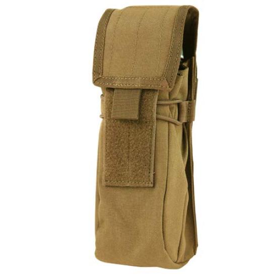 CONDOR Tactical Gear MOLLE Compatible Plastic Bottle Bullet Bottle Pouch 191045 Pouch/BB (Coyote Brown)