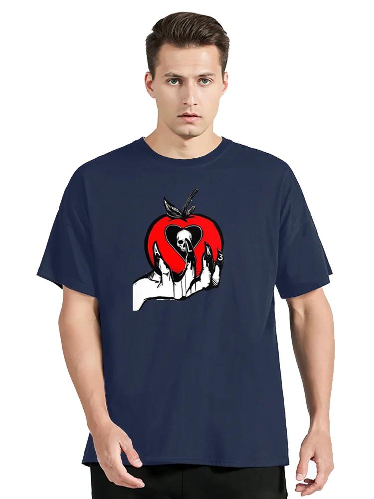 New Cotton T-Shirt Men Alkaline Trio With Black Top Klassisch Heartskull Casual Top TShirt Clothing Oversized Tees