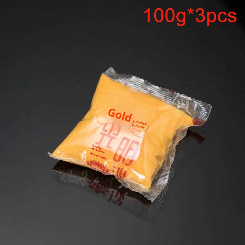 Iron Alloy Incense Burner Gold-Plated Chinese Incense Holder Filling Furnace Incense Gold Sand Particle For Bad Spirit Pangsabit