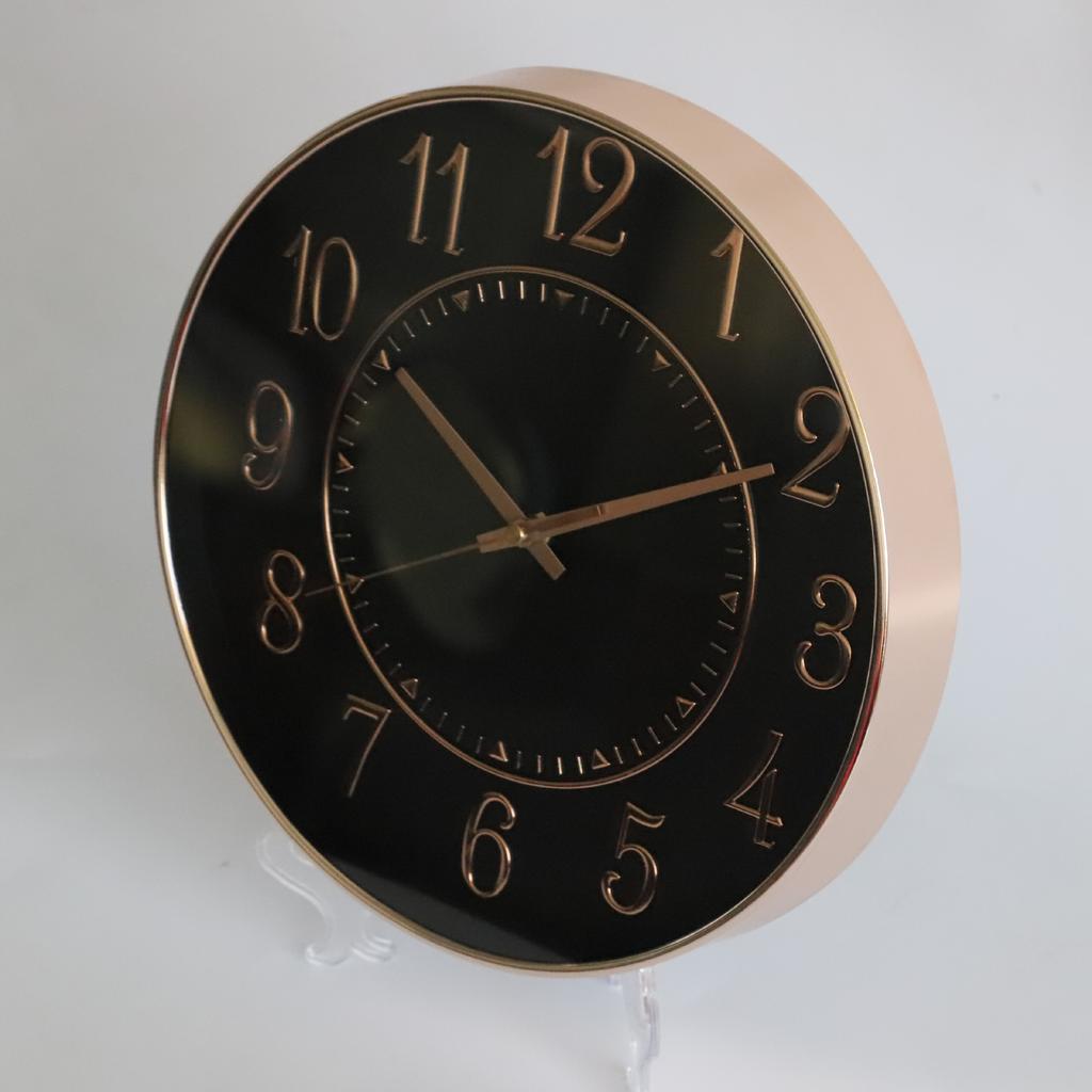 12 Zoll 30CM Leise Wanduhr, Kreativ und Modisch, Dreidimensionale Digitale Minimalistische Uhr für Zuhause Wohnzimmer