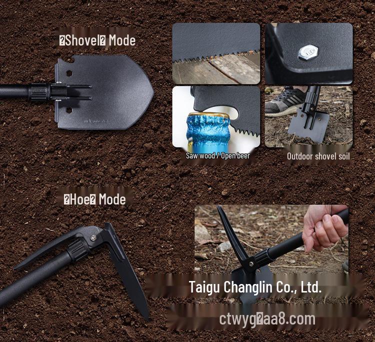 Changlin 208B Foldable Sapper Shovel for Camping, Fishing, and Car Use