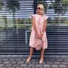 Summers  Women'S Retro Loose 3xl Casual Round Neck Short Sleeve One-Piece Dresses