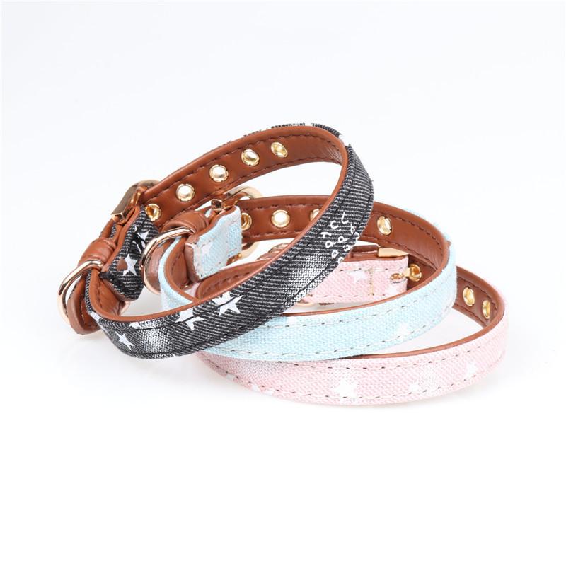 

Новый съемный джинсовый ошейник для домашних животных от Aminger+галстук-бабочка для собаки+