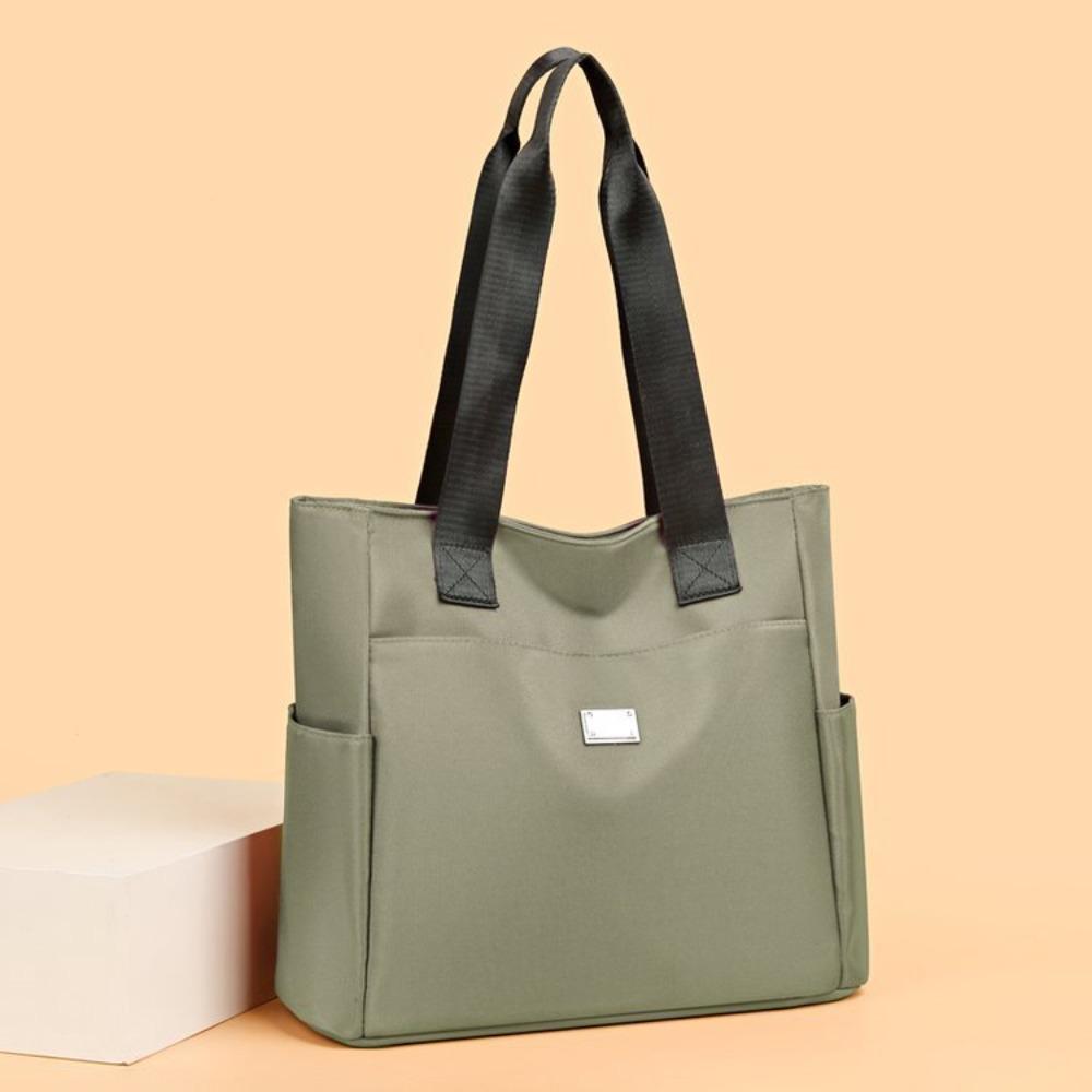Mom bag Fashion tote bag Oxford cloth canvas large bag Simple portable women's bag Large capacity women's bag