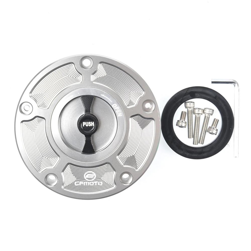For CFMOTO 800MT 650NK 400GT 400NK 450NK 250NK 450SR 250SR CNC Fuel Gas Tank Cap Cover Aluminum Keyless Motorcycle Accessories
