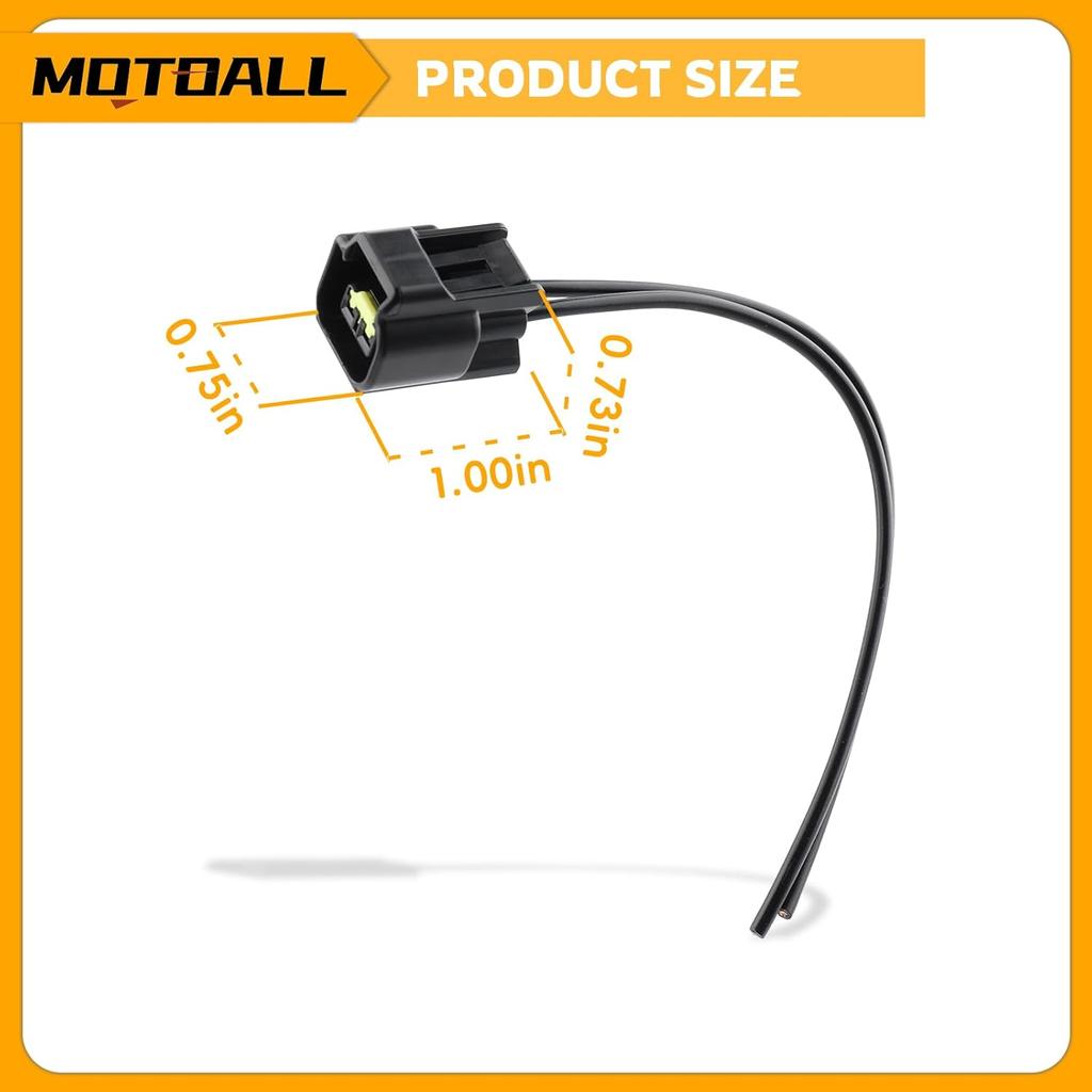 MOTOALL Ignition Coil Connector Plug Wire Harness Pigtail Wiring Loom 2-Way For Ford 4.6L 5.4L 6.8L 1991-2011 & Lincoln Mazda Suzuki - 8Pcs