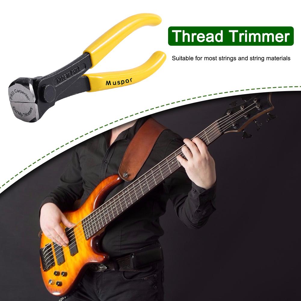 Muspor Fret Sârmă Tăiător Tăiător Chitară Profesională Bas Corzi Cutter Foarfece Clești Reparații Întreținere