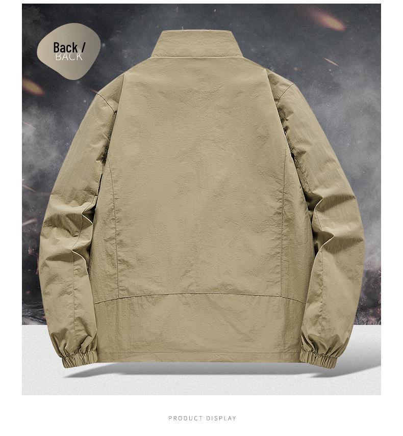 2026 Trendy Men's Lightweight Stand Collar Jacket - Spring/Autumn Casual Outerwear