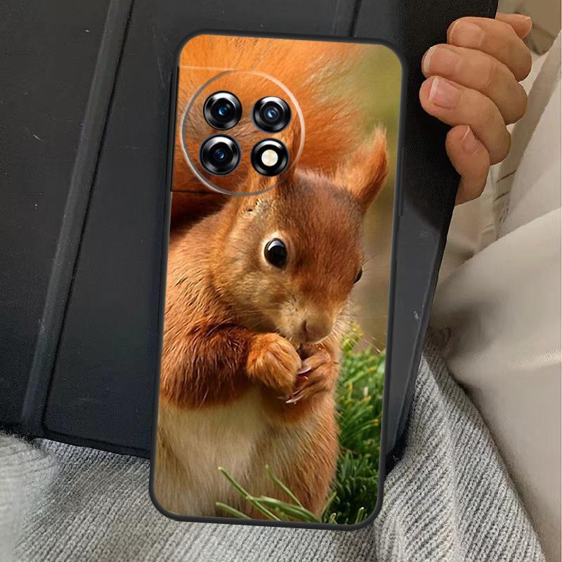 Squirrel Case For OnePlus 15 13 12 11 13R 13T 10T 10R 12R OnePlus Nord 5 CE 2 3 4 Lite N20 N30 Cover