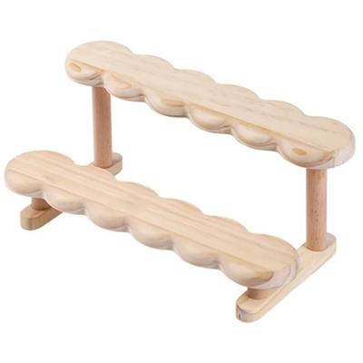A95I-For Perfume Organizer Display Riser Stand Wooden Shelf For Storage Rack Figure Display Case