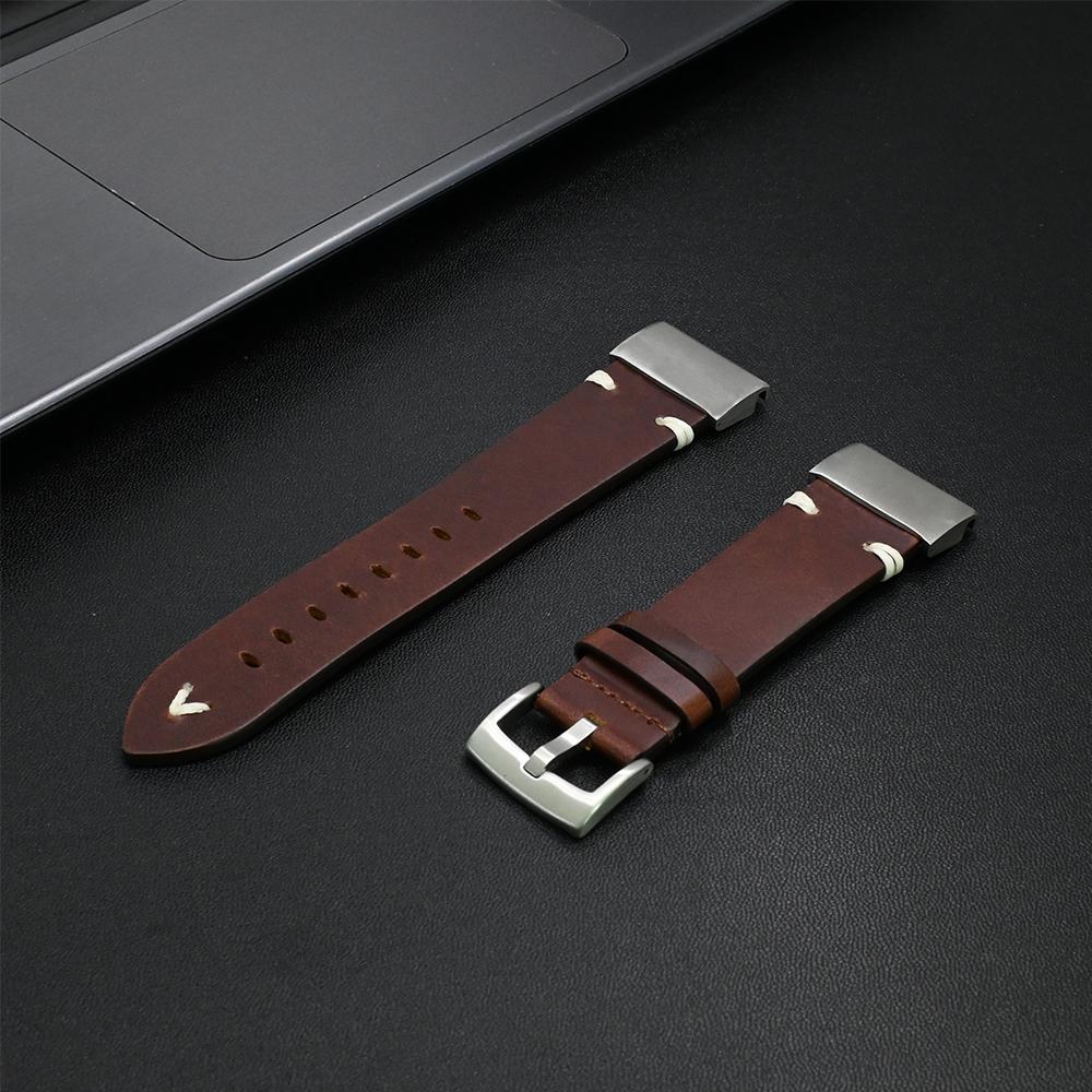 Leather Soft Strap for Garmin Watch Fēnix 8 51mm 7X Pro Enduro 1/2 Smart Watch 26mm 22mm Band for Garmin Fenix 7 6 Epix Pro 47mm