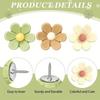 10/20pcs  Random Floral Push Pins – Resin Thumbtacks for Bulletin, Cork Boards, Office, Home, School, Work