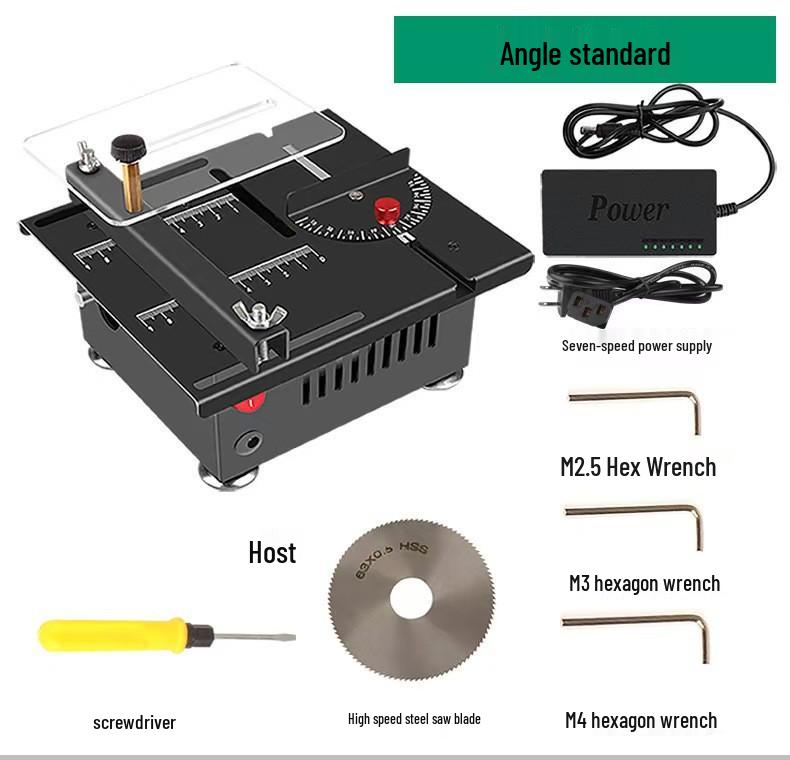 Compact Mini Table Saw for Precision Woodworking and Acrylic Cutting